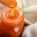 Delicious Salted Caramel Sauce in a jar -Flockelicious